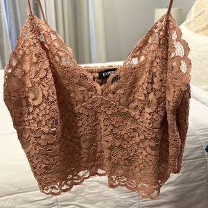 lace pink top
